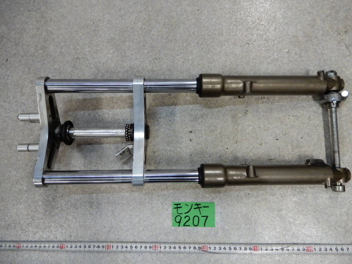 9207　12V　モンキー50　社外　タケガワ　フロントフォーク　武川　TAKEGAWA　160サイズ　Z50J　ホンダ Yahoo!オークション PARTS &frasl; φ30フロント φ27フロント Φ27正立フォーク(ドラム)用ディスクブレーキ
