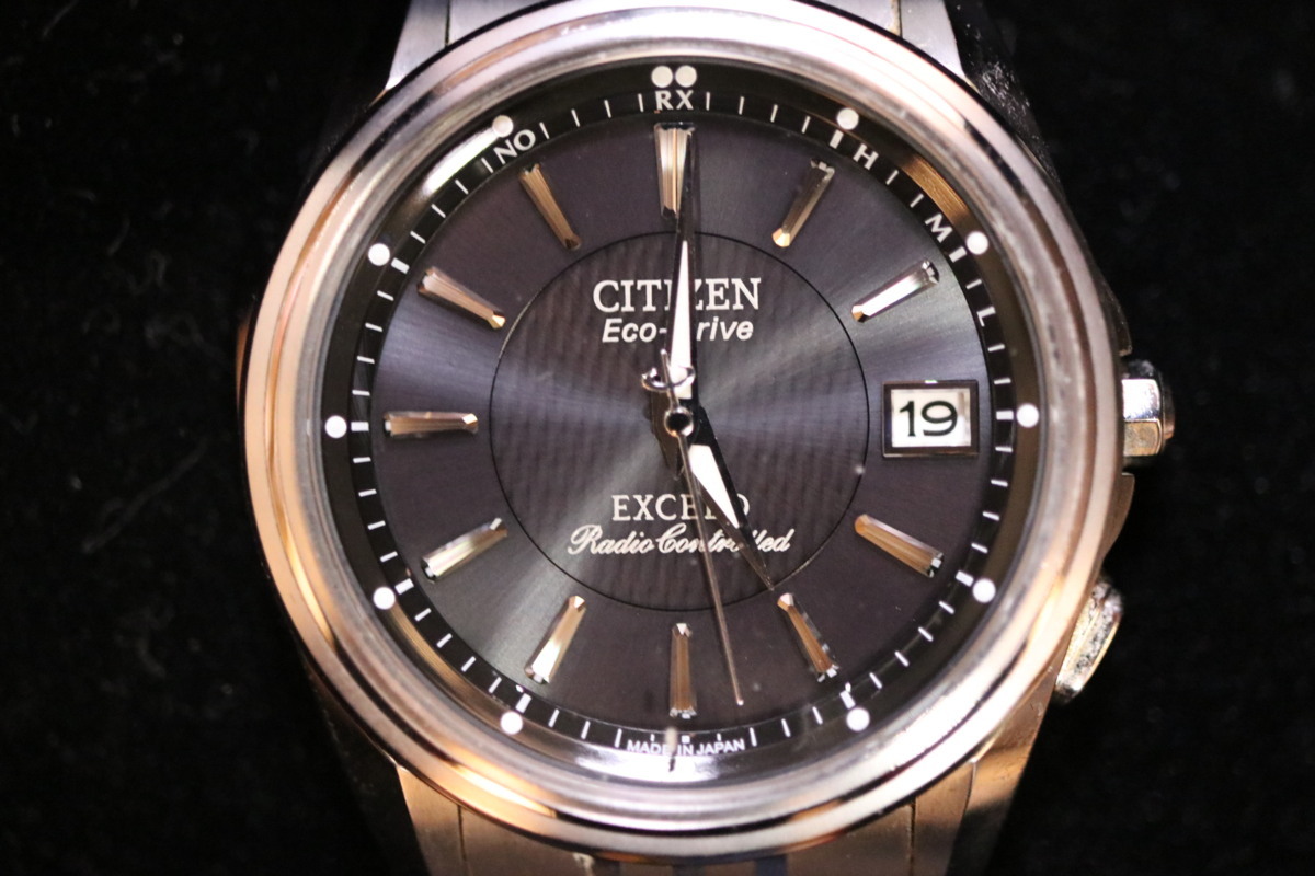 極 CITIZEN シチズン EXCEED エクシード H111 T011390 電波ソーラー 