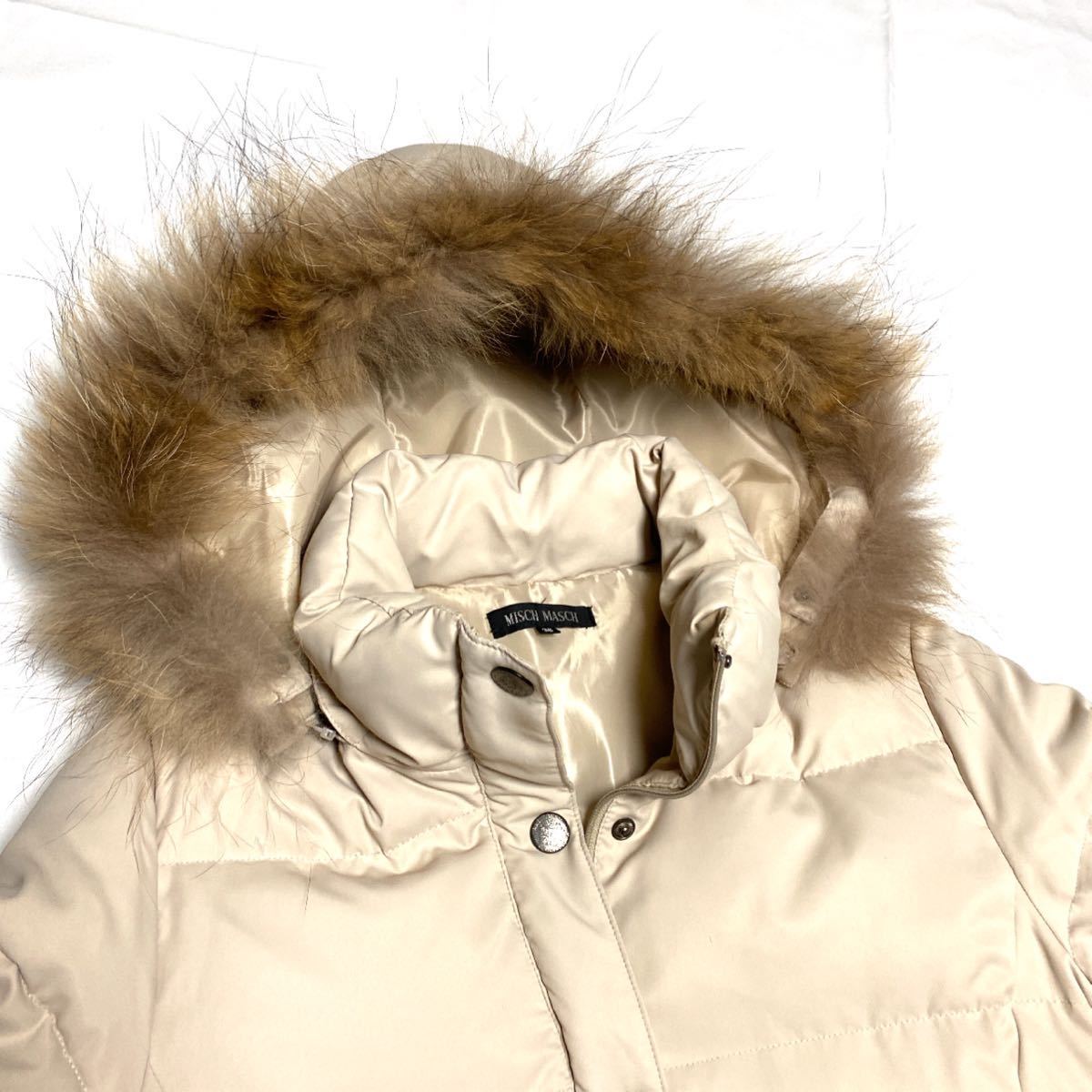 高級感溢れる Misch Masch ミッシュマッシュ ダウンコート 38 Mサイズ ファーコート 2way ボタン Zip クリーム色 防寒 663 コート 売買されたオークション情報 Yahooの商品情報をアーカイブ公開 オークファン Aucfan Com