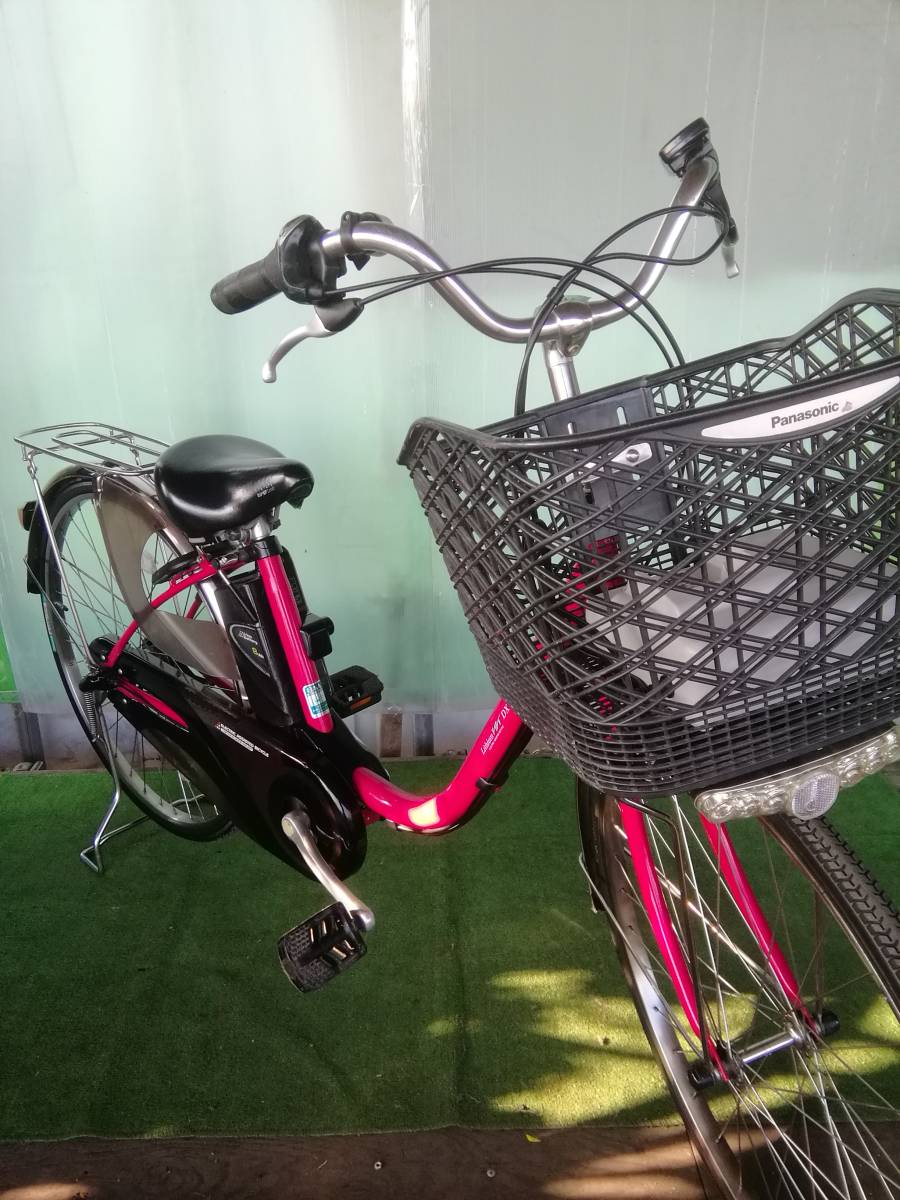 【87】電動自転車 Panasonic vivi DX ピンクレッド パナソニック 電動自転車 ViVi DX 26インチ ピンク 【公式通販】
