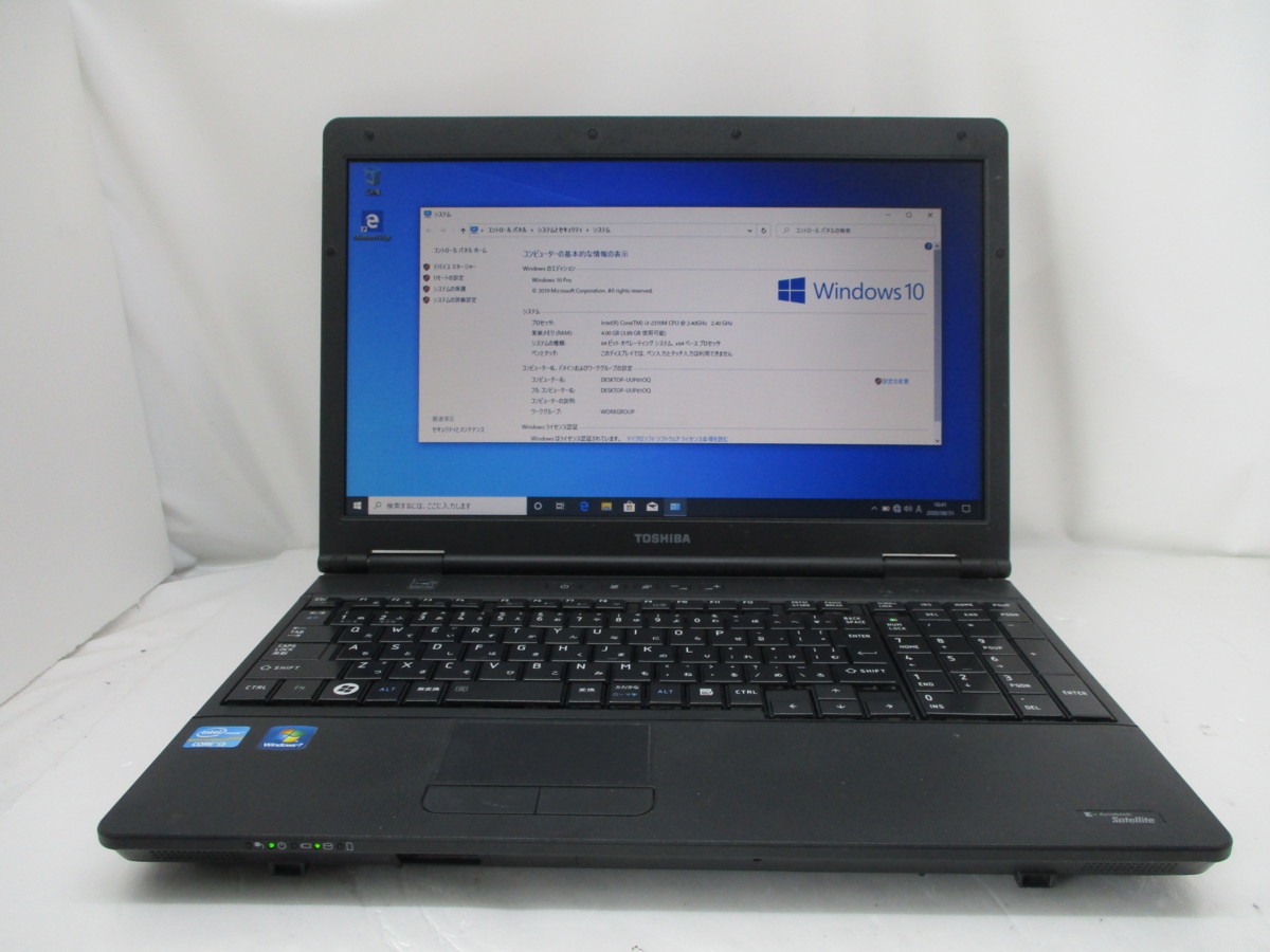 東芝 dynabook satellite B552/F Core i3 2370M 2.4GHz 4GB 500GB 15.6インチ HD ...