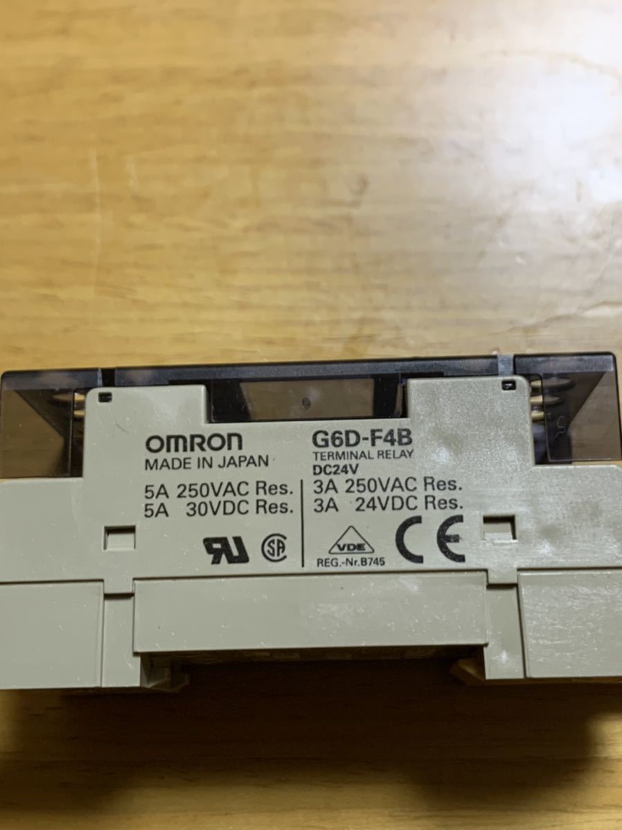新品未使用オムロンターミナルリレーG6D-F4B DC24V 4個セット G6D-F4B