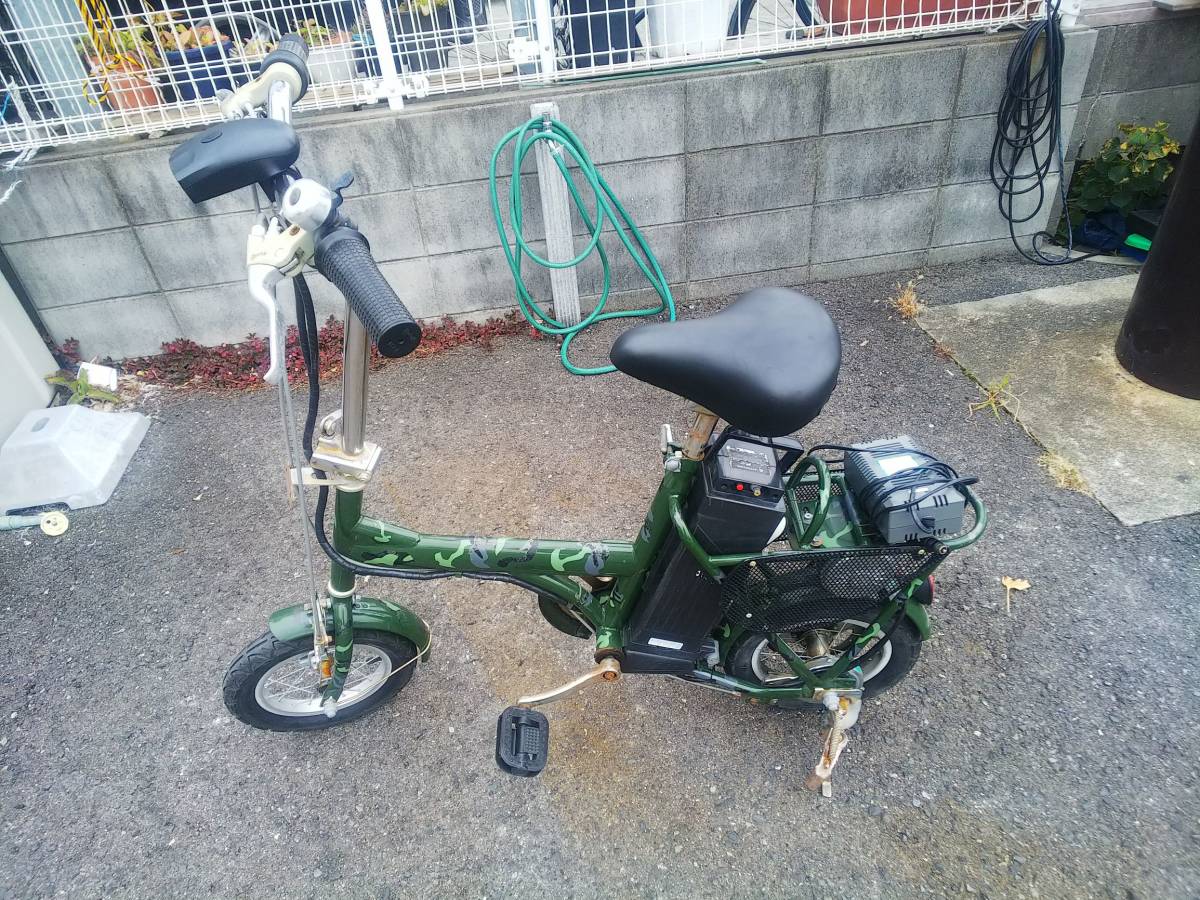 【驚きの破格値，限定セール】 フル電動自転車 アクセル付き モペット バッテリー 充電器付き ふる電動自転車(電動アシスト自転車)｜売買されたオークション情報、yahooの商品情報をアーカイブ公開 - オークファン 電動アシスト自転車