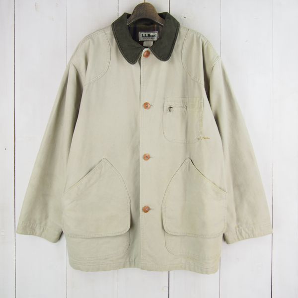  USA製 エルエルビーン L.L.Bean コットンダック地ハンティングジャケット L カーキ(男性用)｜売買されたオークション情報、yahooの商品情報をアーカイブ公開 - オークファン 男性用