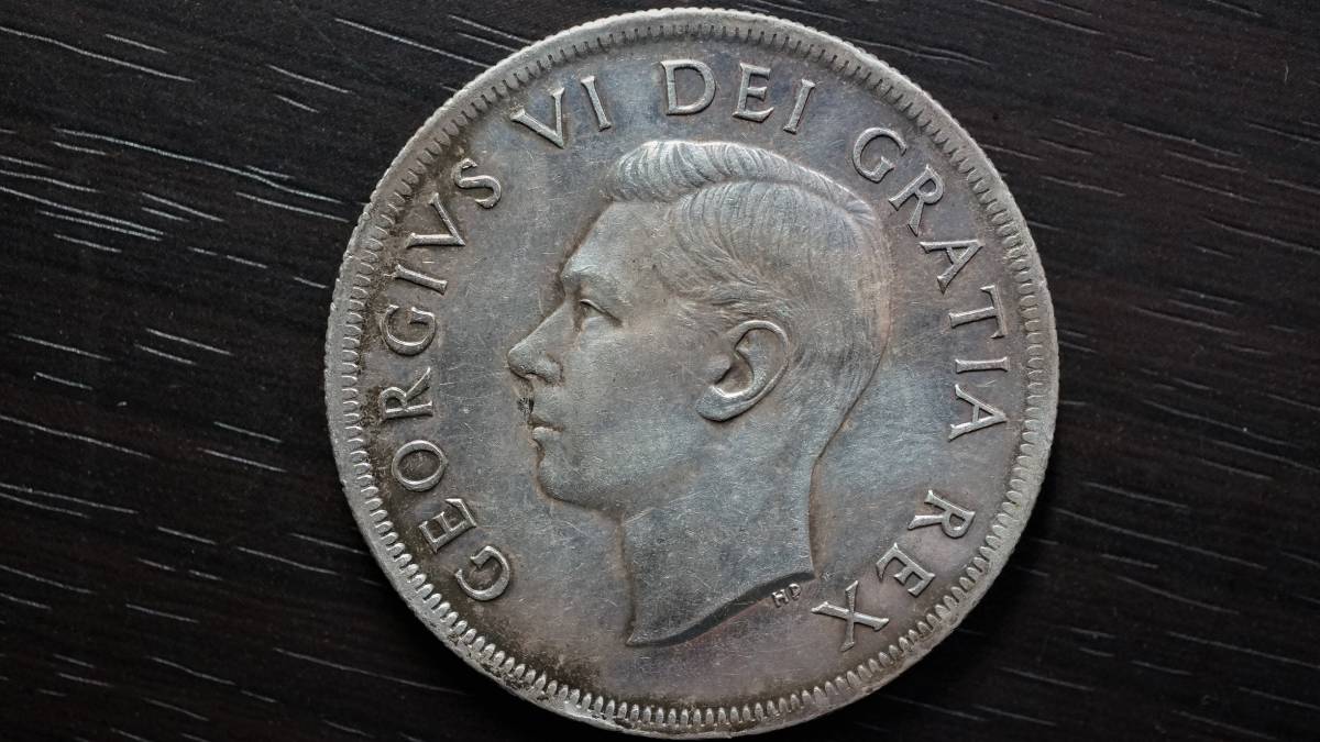 1951年 カナダ 1ドル銀貨 ジョージ6世 銀0.800 2026年最新Yahoo!オークション カナダ -カナダ 1ドル 1951年 1ドル銀貨
