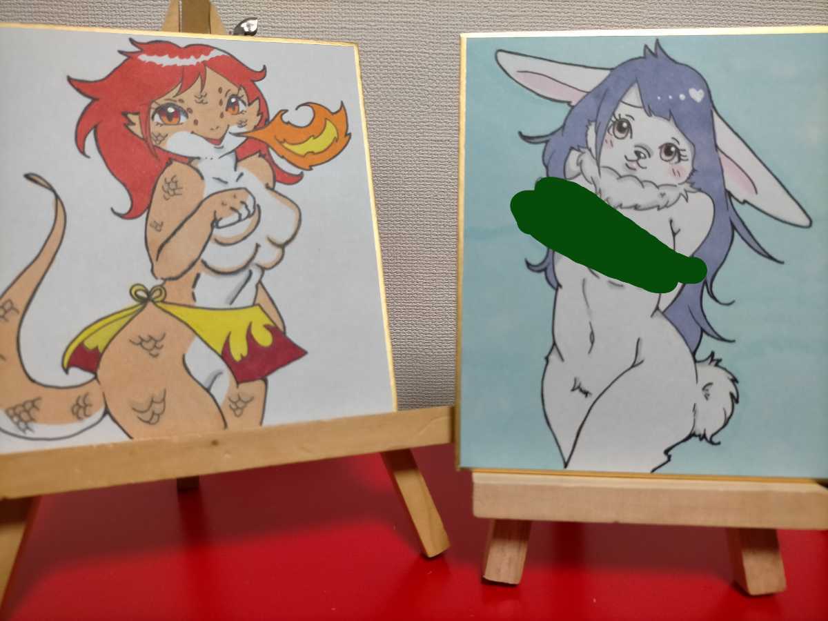 手描きイラスト オリジナル メスケモ 獣人 白うさぎ サラマンダー 2枚 手描きイラスト 売買されたオークション情報 Yahooの商品情報をアーカイブ公開 オークファン Aucfan Com