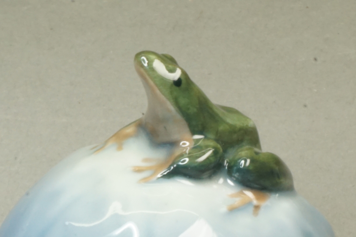 ロイヤルコペンハーゲン カエル 蛙のフィギュリン付き小皿 アール