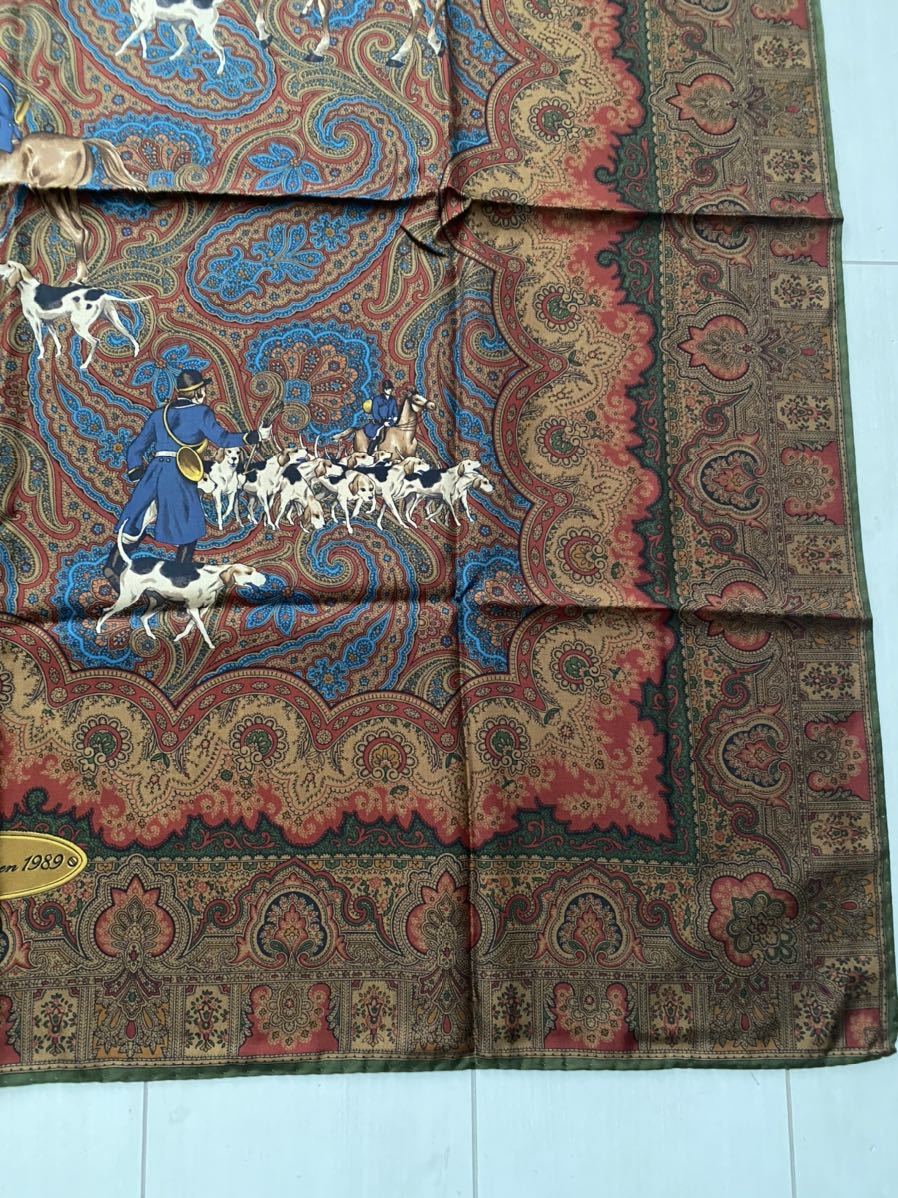 送料無料 80s 1989年 美品 italy made イタリア製 silk シルク ラルフ 