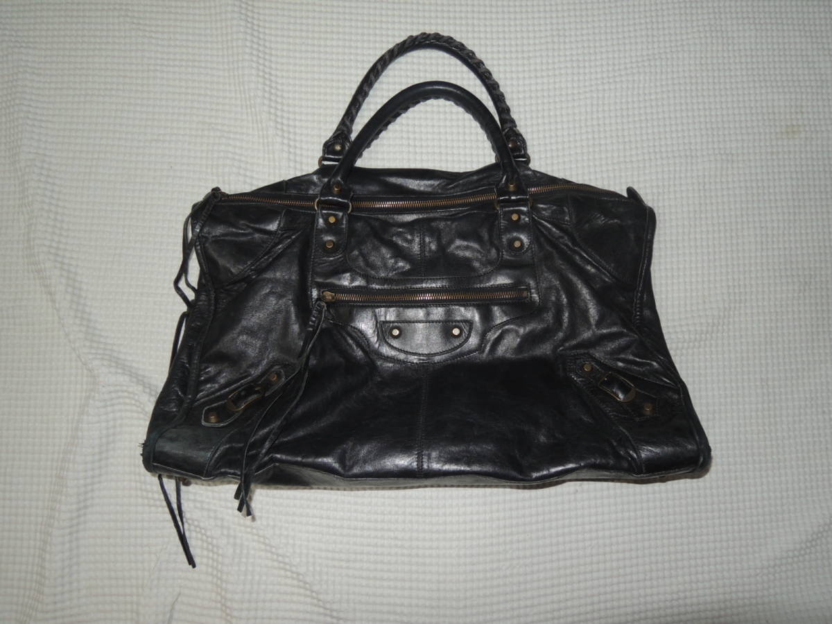 正規品☆BALENCIAGA（バレンシアガ）本革レザー☆バッグ☆ボストン 