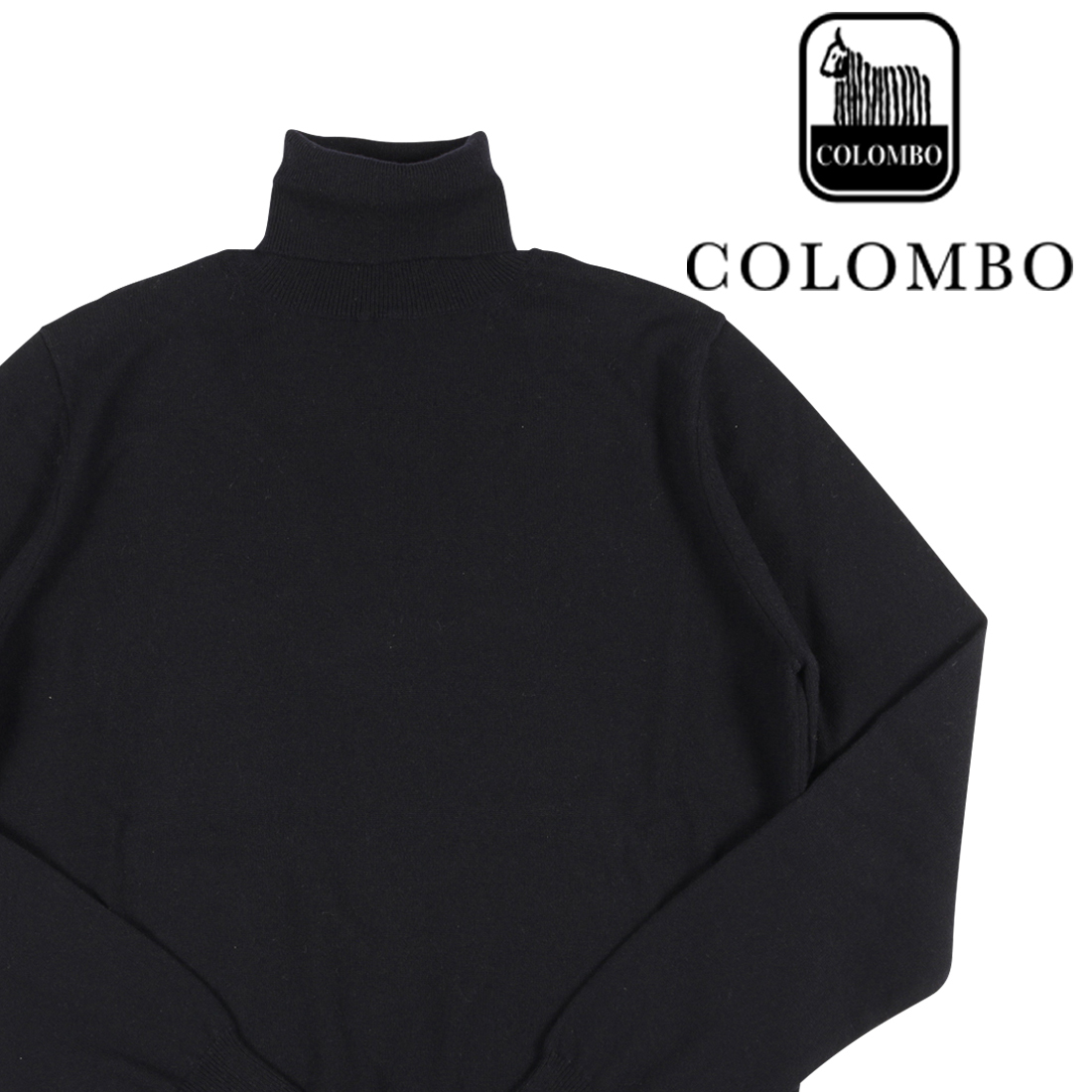 大得価，HOT colombo カシミヤ100% タートルネックセーター 43000 ネイビー 48 24010nv W24032 コロンボ(Lサイズ)｜売買されたオークション情報、yahooの商品情報をアーカイブ公開 - オークファン Lサイズ