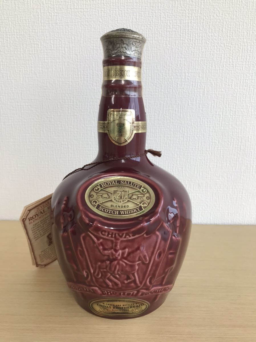 未開栓】ROYAL SALUTE ロイヤルサルート21年 ウイスキー赤陶器
