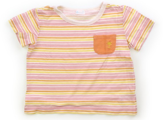 コンビミニ Combimini Tシャツ カットソー 100 女の子 ピンクボーダー オレンジ 子供服 ベビー服 キッズ 100 95 104cm 売買されたオークション情報 Yahooの商品情報をアーカイブ公開 オークファン Aucfan Com