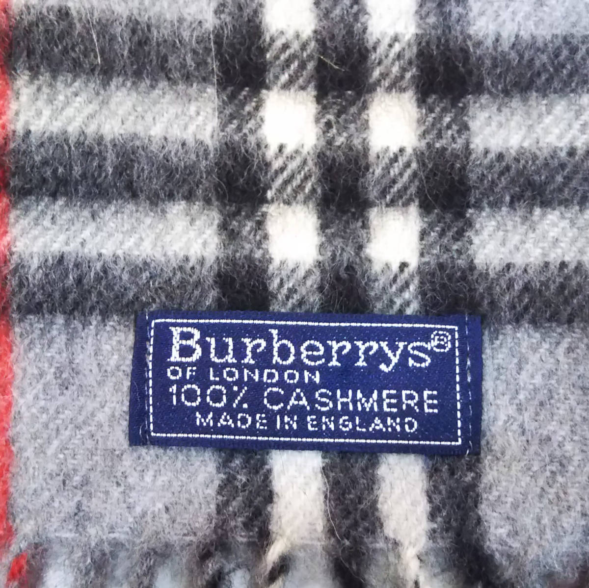 の最新トレンド Burberrys カシミヤマフラー チェック バーバリーズ グレー