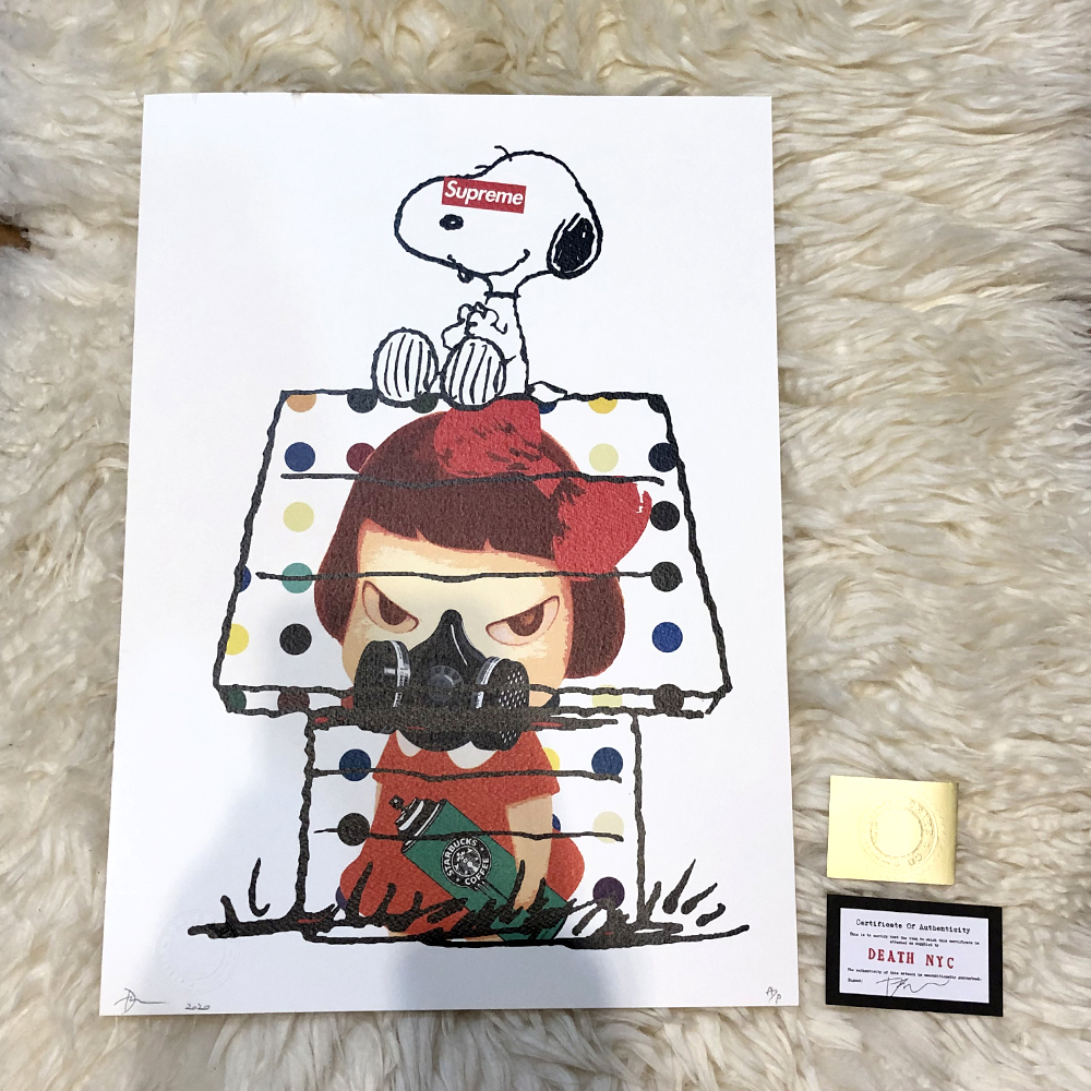世界限定100枚 2020年 新作正規品 DEATH NYC スヌーピー SNOOPY 奈良 