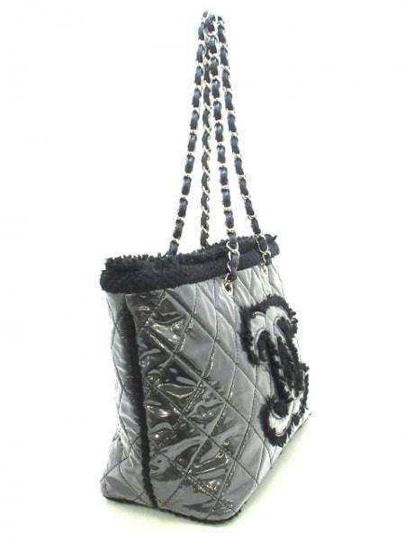 シャネル CHANEL トートバッグ パテントトワレ・チェーントート 