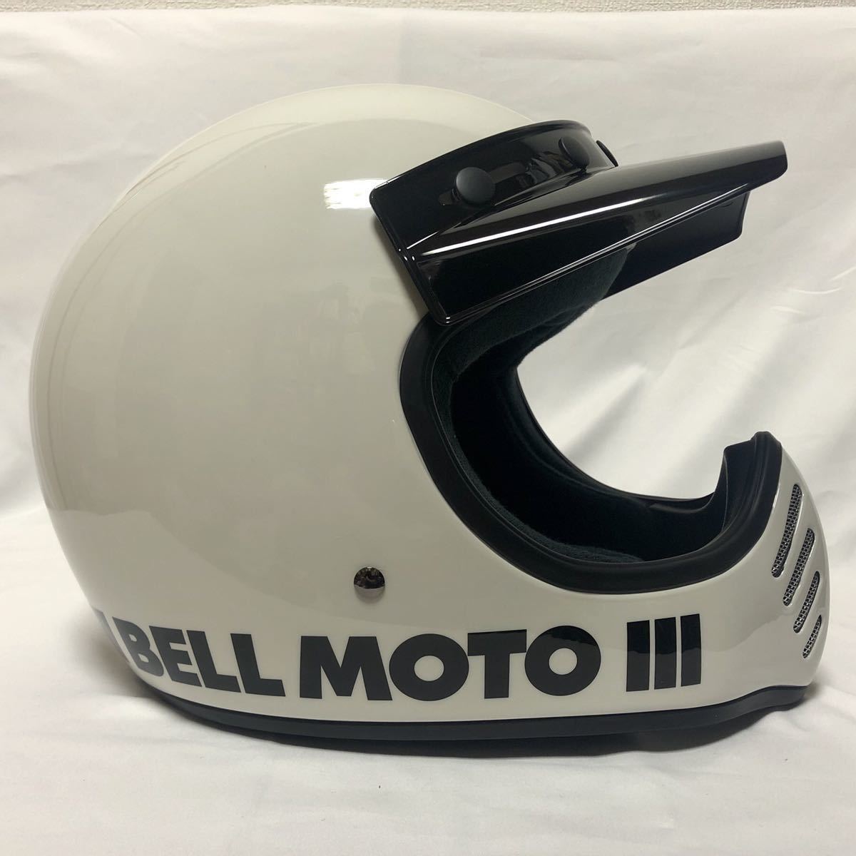 新品☆BELL Moto-3 ベル モト3 バイク ヘルメット フルフェイス 白/M