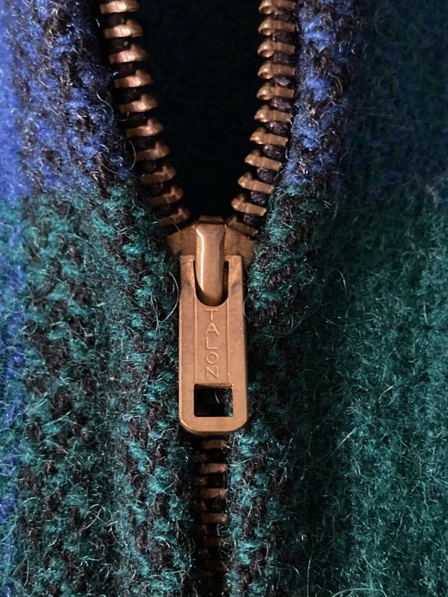 60s BRENT CPOジャケット TALON ヴィンテージ ウール チェック 美品