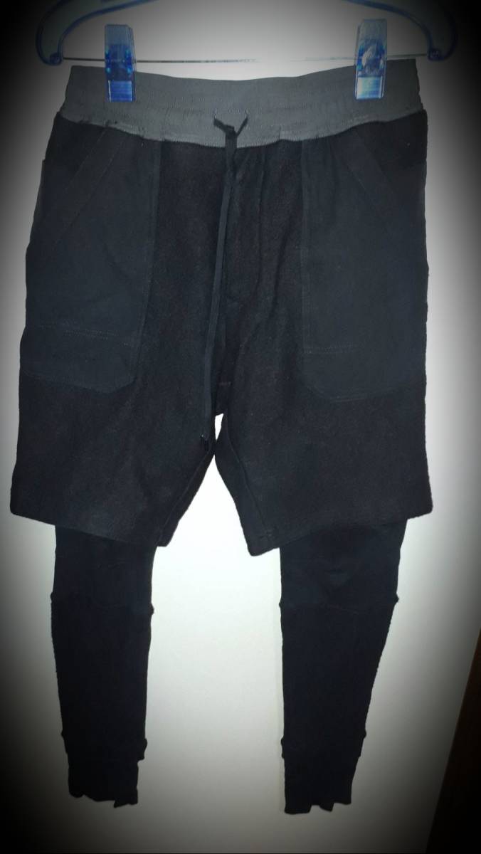 WIZZARD/ウイザードレイヤードパンツ黒