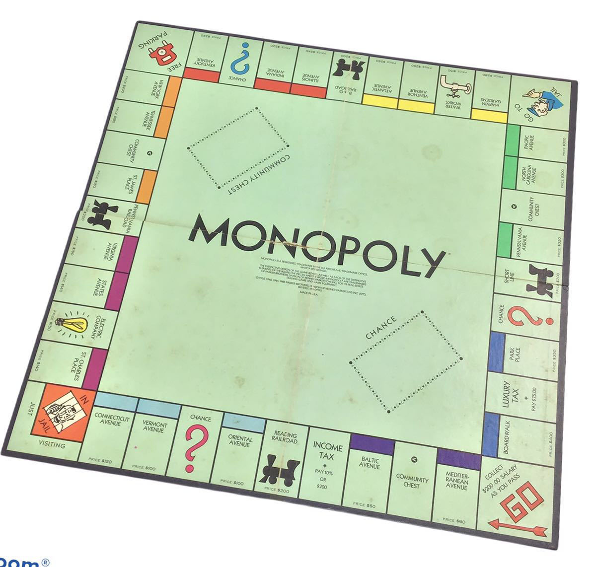 T1 希少 絶版 ☆モノポリー/Monopoly☆ ヴィンテージ PARKER