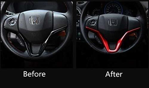 FUKUARE ヴェゼル VEZEL フィット ハンドルカバー ガーニッシュ レッド インテリアパネル 内装 カスタム パーツ 2_5