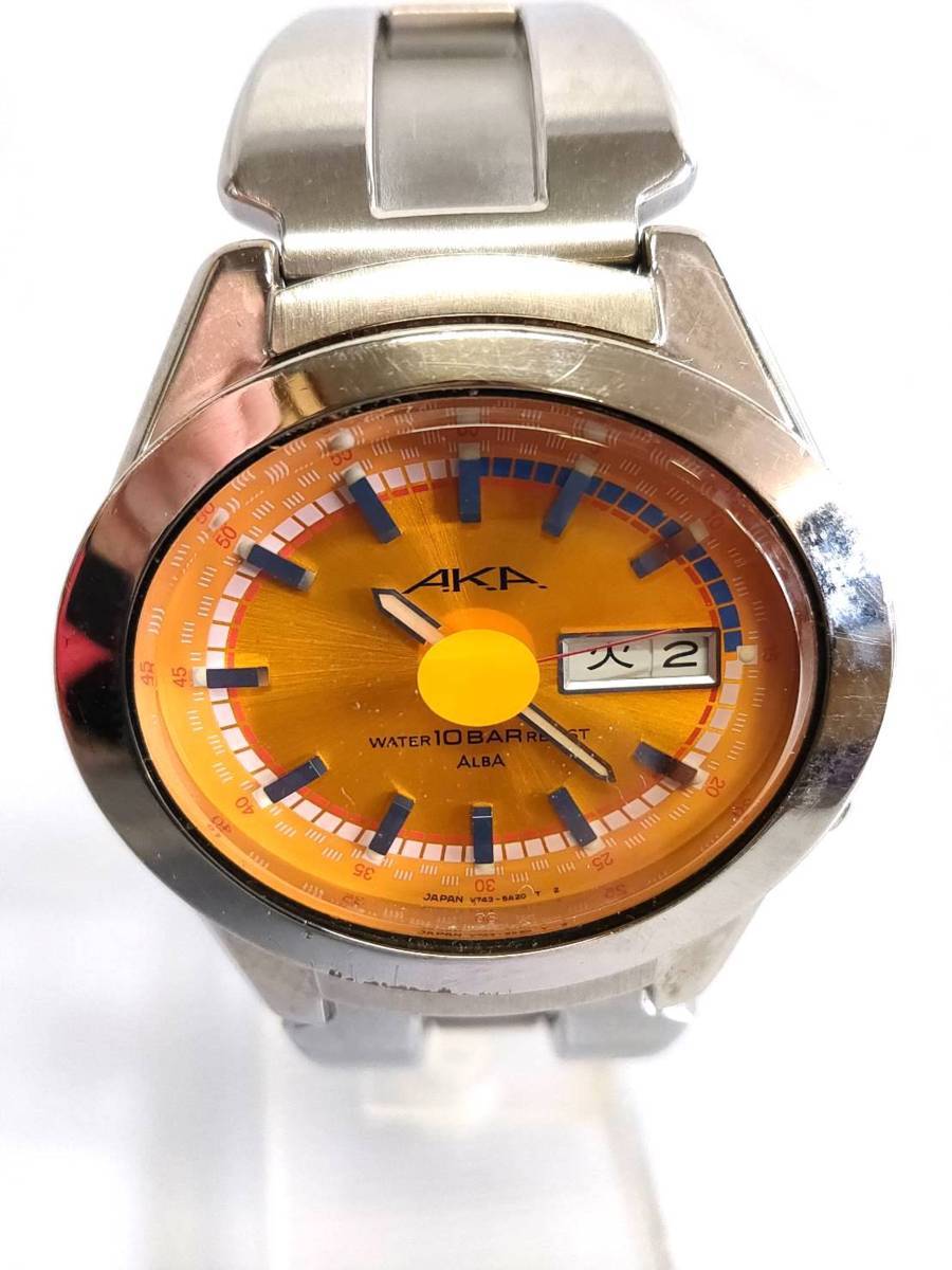 セイコー SEIKO アルバ ALBA AKA V743-5A10 腕時計 動作品 ④/SR10 AKA 