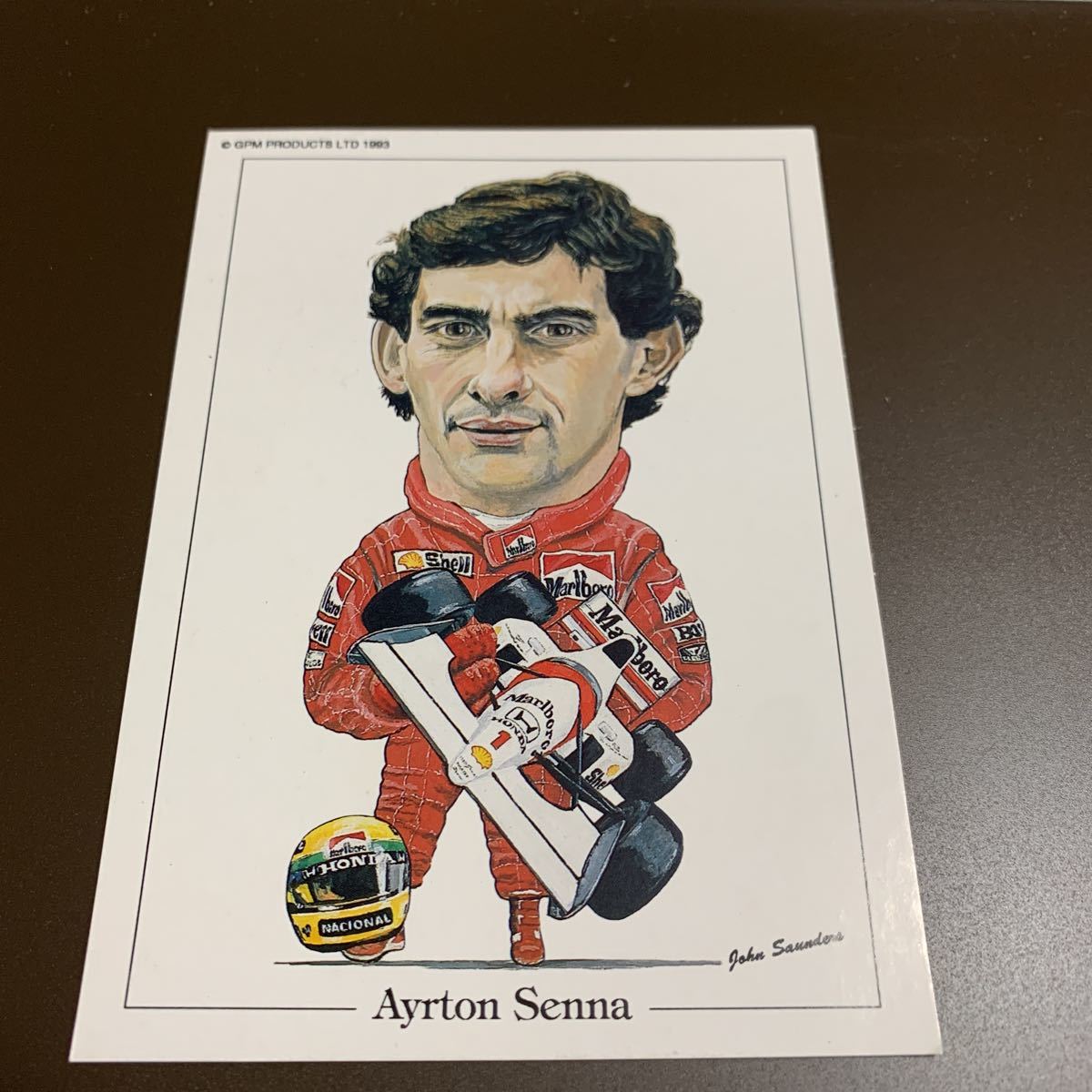 アイルトン・セナ 1992年イラストポストカード(F1)｜売買された