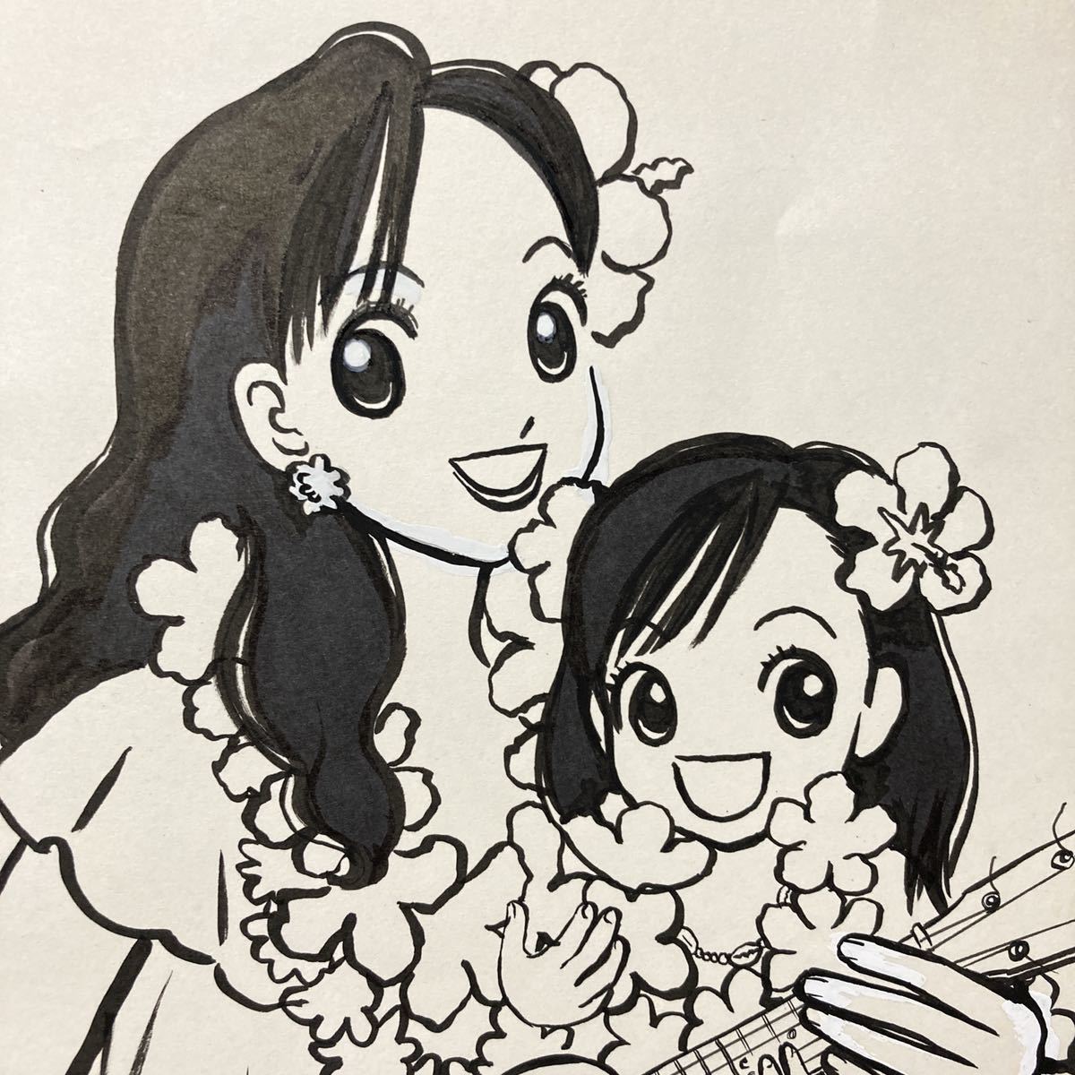 青木光恵「女の子が好き」カバーイラスト原画＃01(手描きイラスト