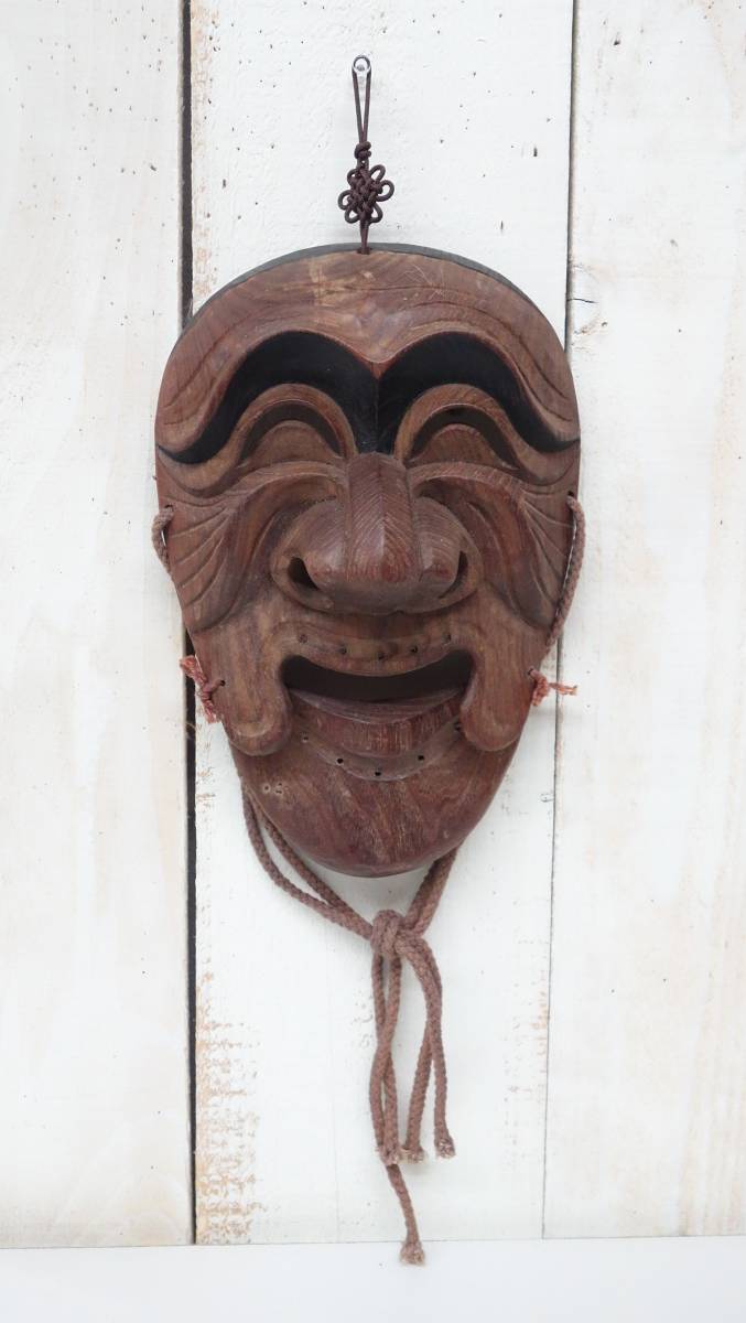 時代物 伝統工芸 古い木彫 Korean Mask 韓国仮面 コリアン お面 仮面舞 お面ハフェタル 河回仮面 韓国伝統 招福 縁起物 東洋彫刻 売買されたオークション情報 Yahooの商品情報をアーカイブ公開 オークファン Aucfan Com