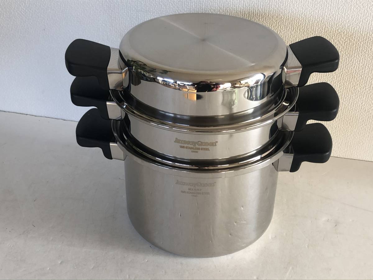 □未使用品 Amway Queen アムウェイ クイーン 両手鍋 シチューパン
