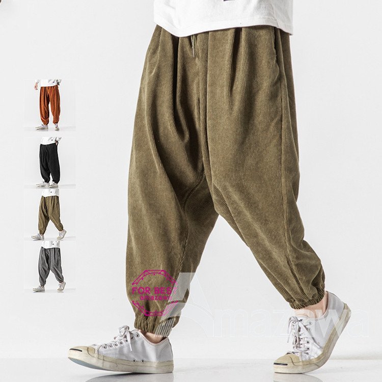 人気SALE，定番人気 サルエルパンツ メンズ ワイドパンツ コーデュロイ サルエルパンツ メンズ ワイドパンツ コーデュロイ カジュアル ビジネス 大きいサイズ(XLサイズ以上)｜売買されたオークション情報、yahoo XLサイズ以上