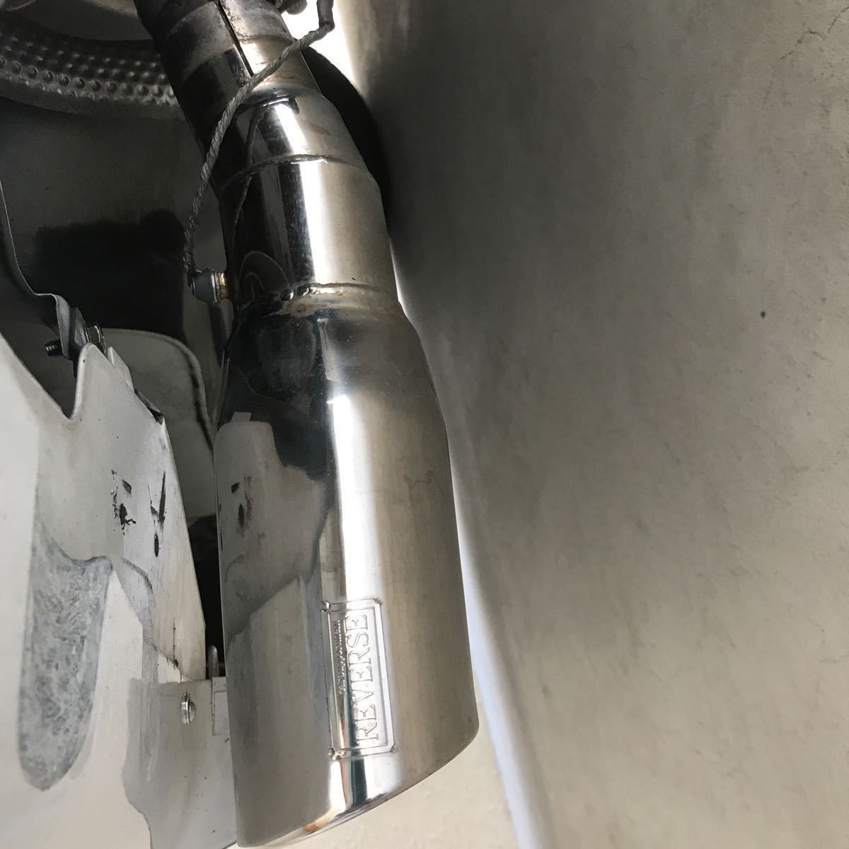 大口径　マフラーカッター下向き　REVERSE 送料無料_2