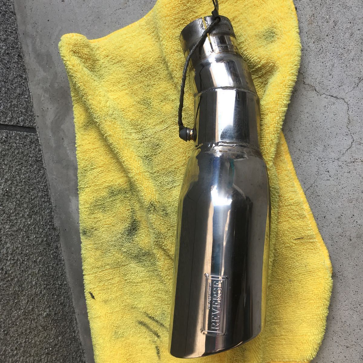 大口径　マフラーカッター下向き　REVERSE 送料無料_5