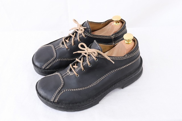 ビルケンシュトック 24.5cm/38/レザー シューズ 黒 レディース Footprints BIRKENSTOCK 古着 中古 SALE bk1817