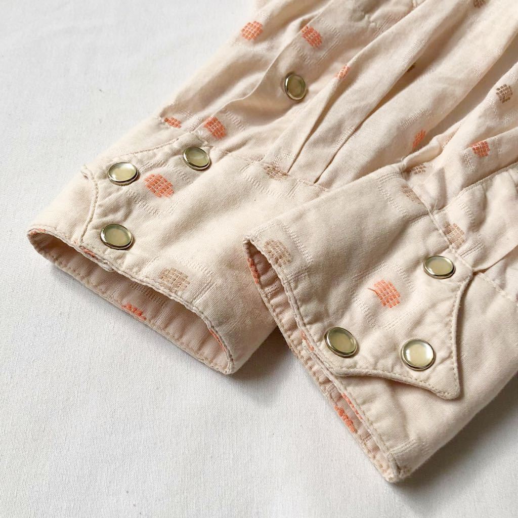 60s ROCKMOUNT 刺繍 パールボタン DAN RIVER コットン ウエスタン 