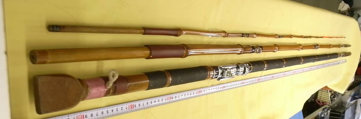 ★中古竹竿★石鯛竿★東作★全長約5.35ｍ/重量約1㎏/3本継★_1
