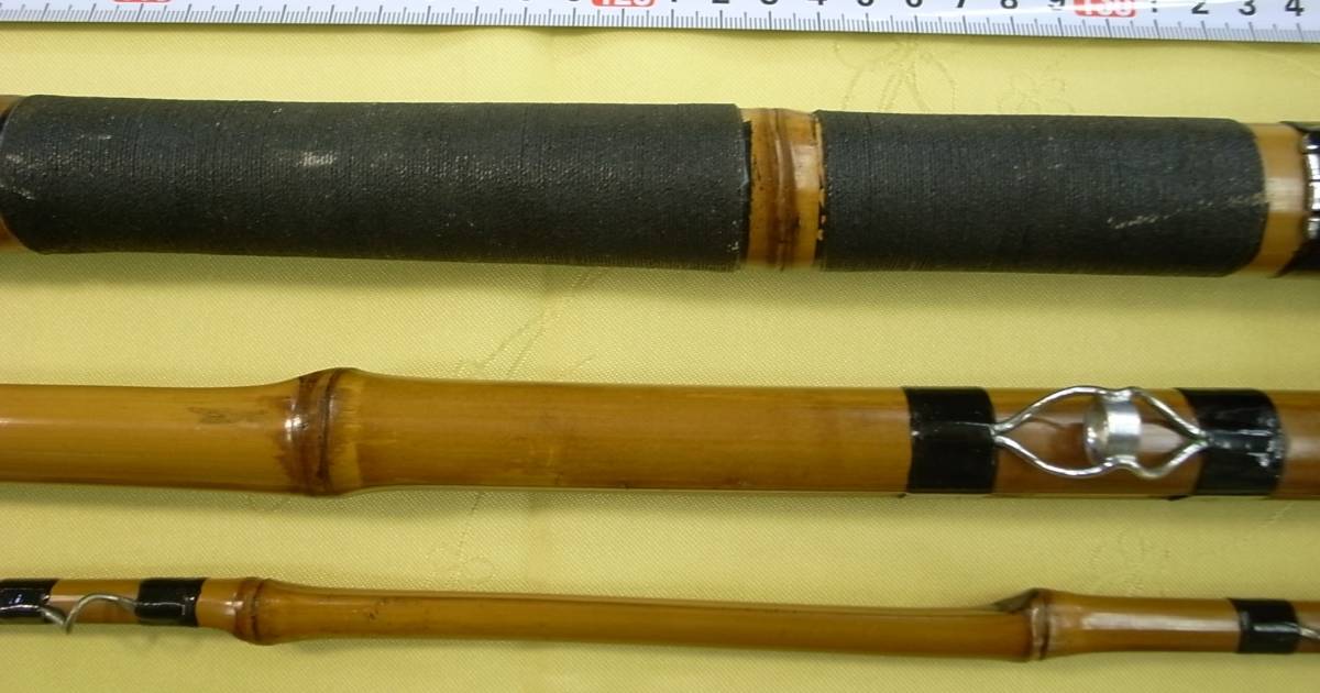 ★中古竹竿★石鯛竿★東作★全長約5.35ｍ/重量約1㎏/3本継★_5