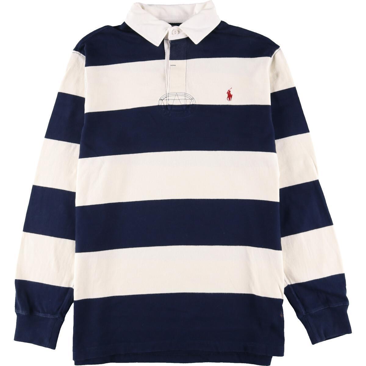 ラルフローレン Ralph Lauren POLO by Ralph Lauren ボーダー柄 長袖 ラガーシャツ メンズM /eaa138624