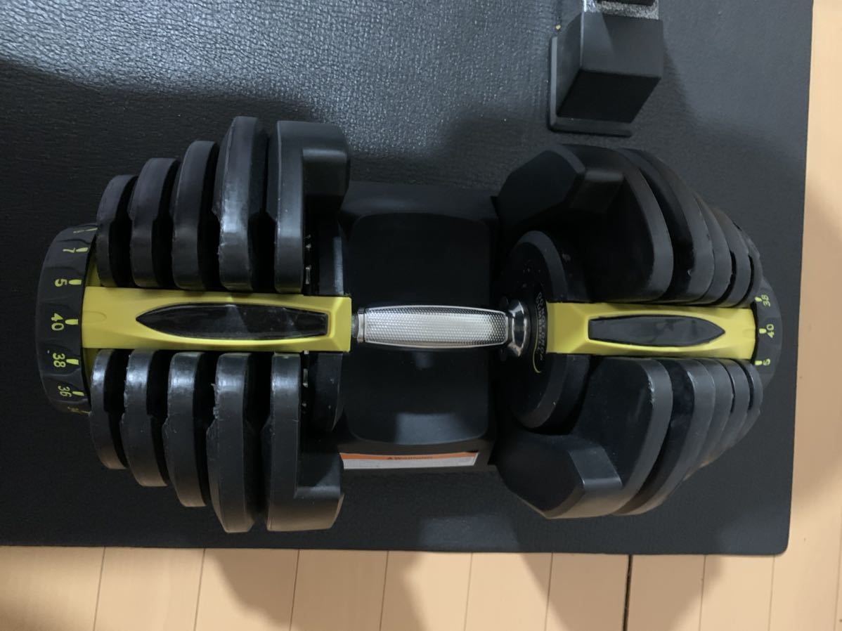 可変式ダンベル40kg×2セット計80kg ＋インクラインベンチ　　ホームジム_4