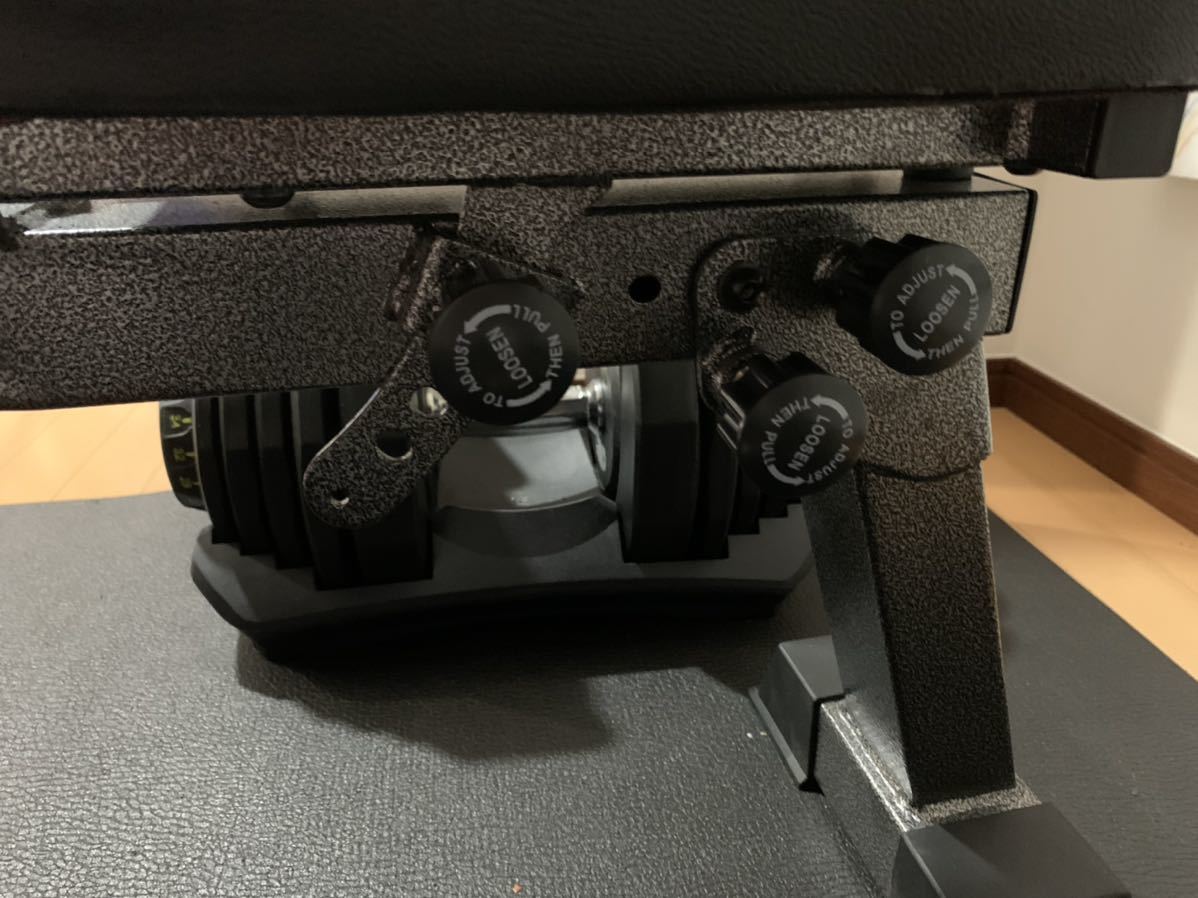 可変式ダンベル40kg×2セット計80kg ＋インクラインベンチ　　ホームジム_6