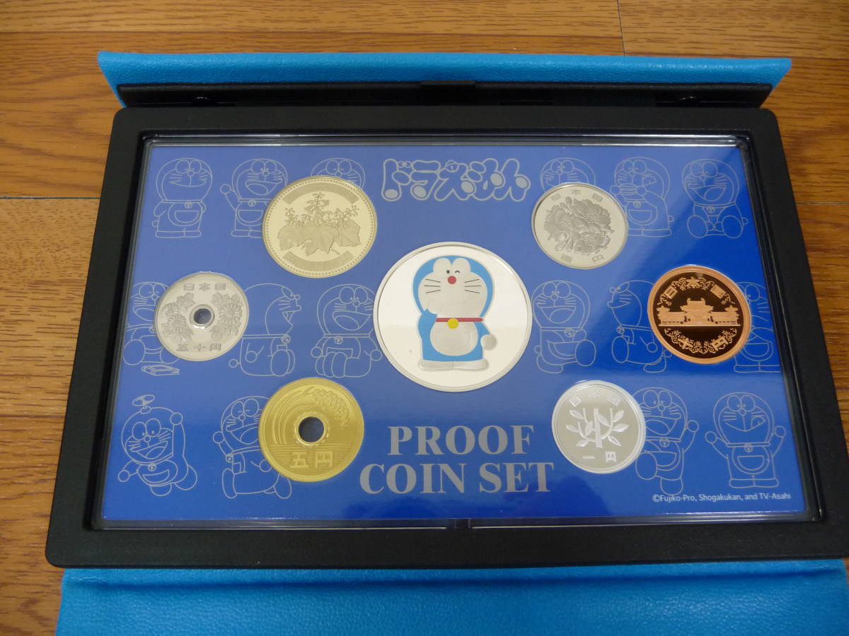 〇ドラえもん誕生35周年 2005プルーフ貨幣セット 造幣局 激安1円スタート