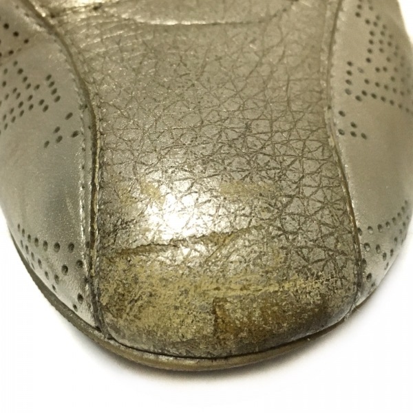 ルイヴィトン LOUIS VUITTON スニーカー 34 1/2 - レザー ゴールド 