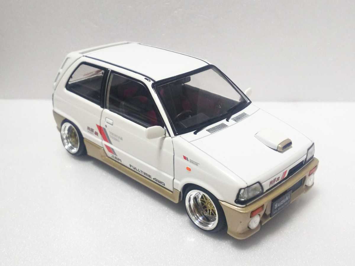 1/24 スズキ アルトワークス RS-R 1987 白 ホワイト 初代 国産名車 深 