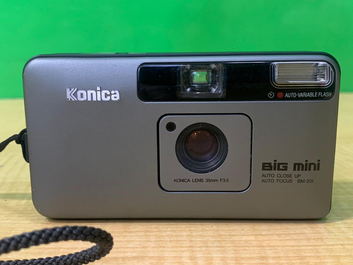 KONICA コニカ BIG mini ビッグ ミニ フィルムカメラ BM-201 動作確認