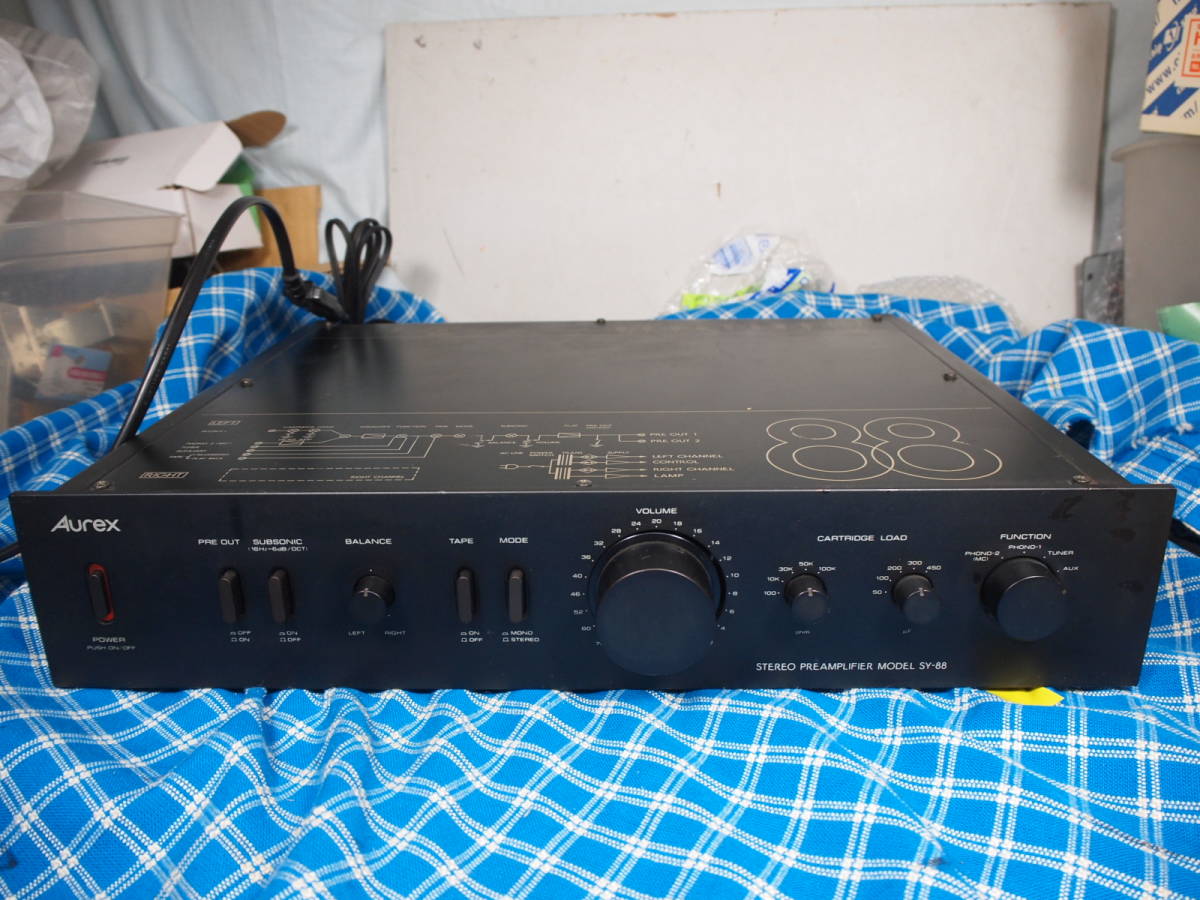 Aurex SY-88 ステレオ プリアンプ 本体 Aurex オーレックス SY-88 プリアンプ 完動品【3ヶ月保証】 送料無料