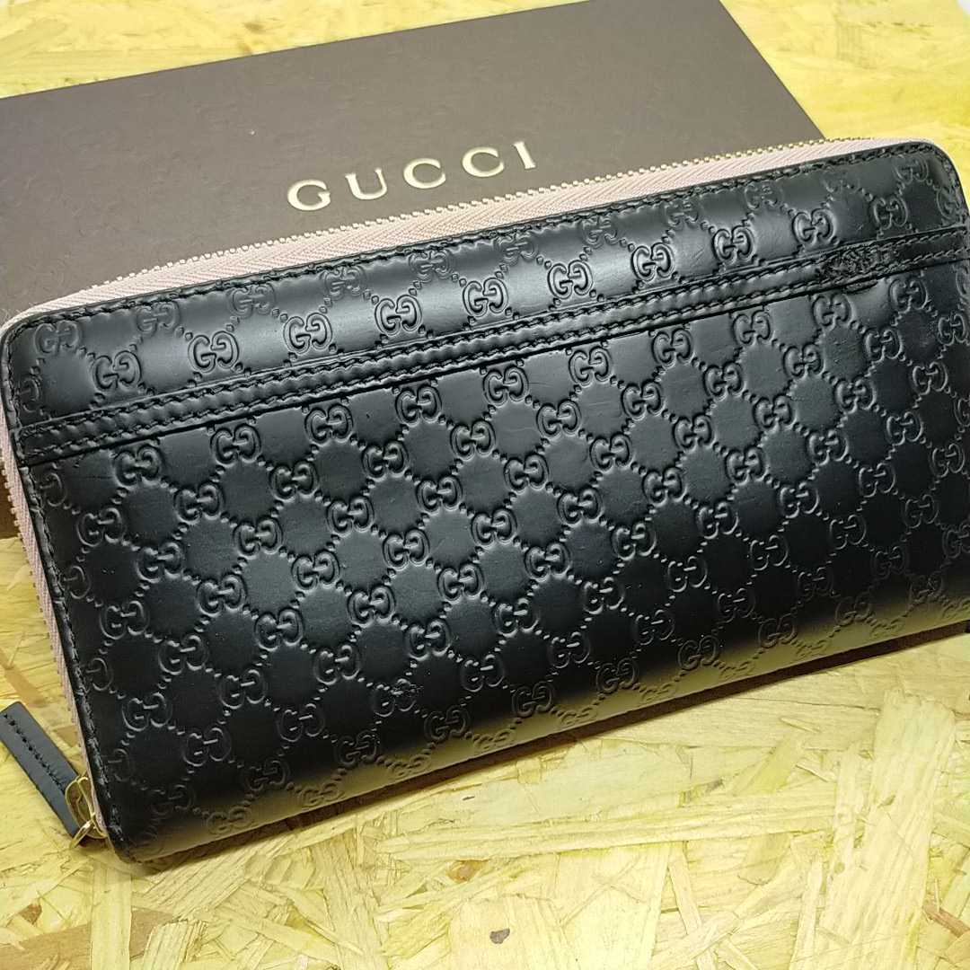 美品　グッチ　長財布