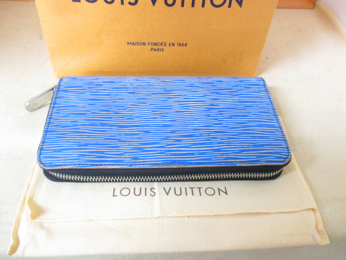 ジッピーウォレット エピ LOUIS ジッピー デニム M61862 長 美品ルイ