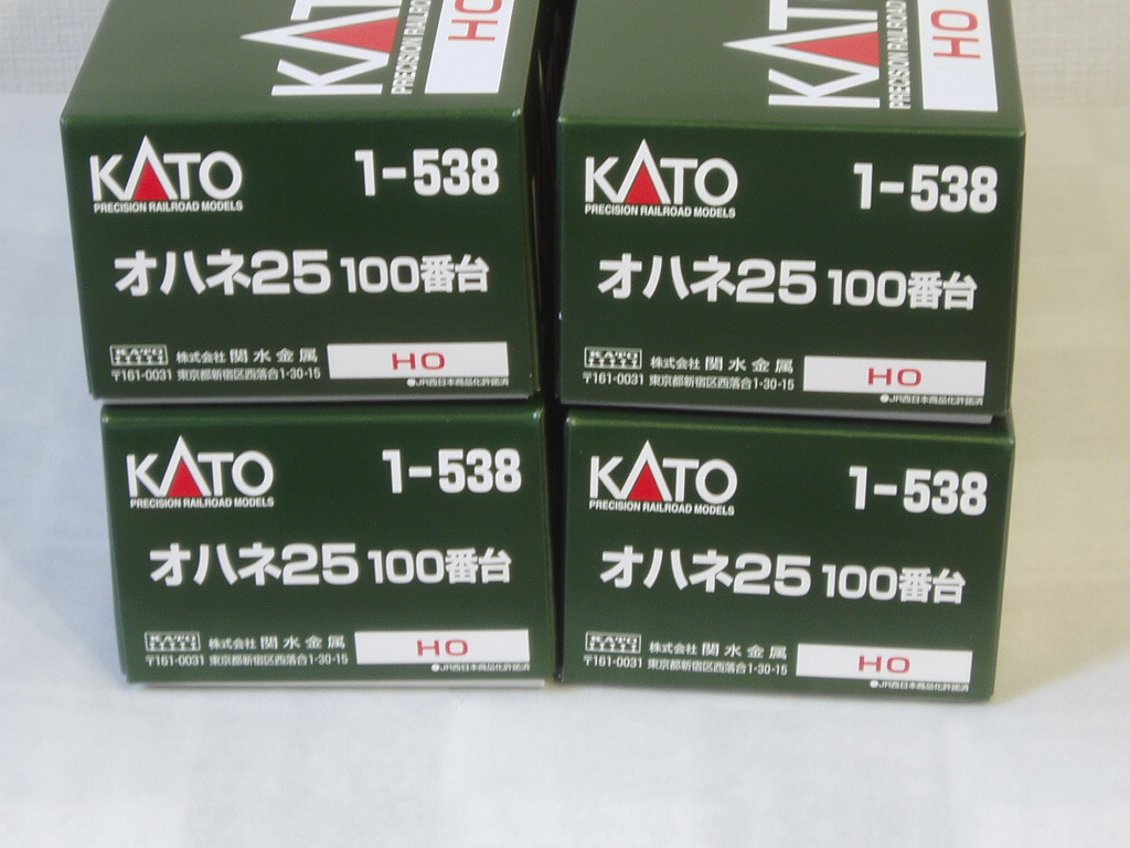 ◇◇カトー 国鉄 24系25形客車 オハネ25-100 増結4両 HO-