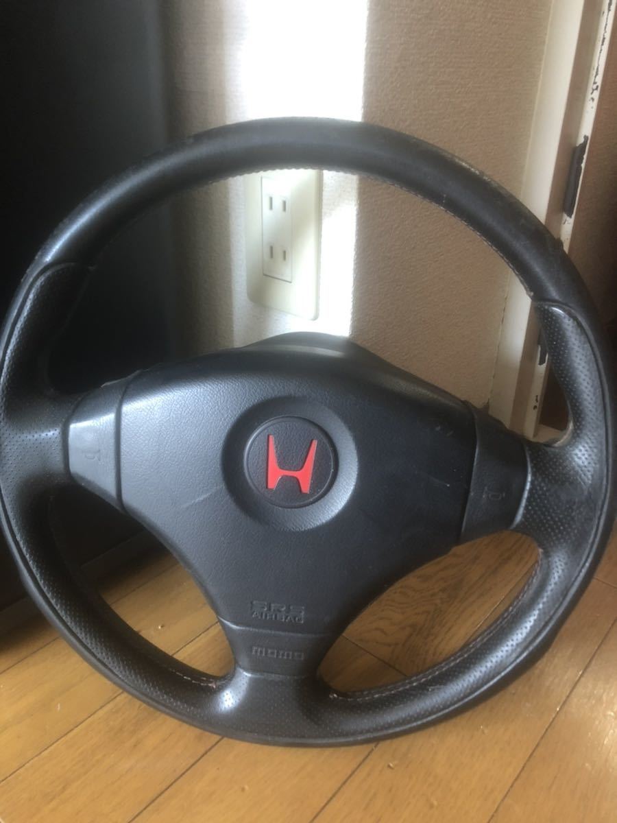 シビックタイプR EK9 純正ハンドル momoステ