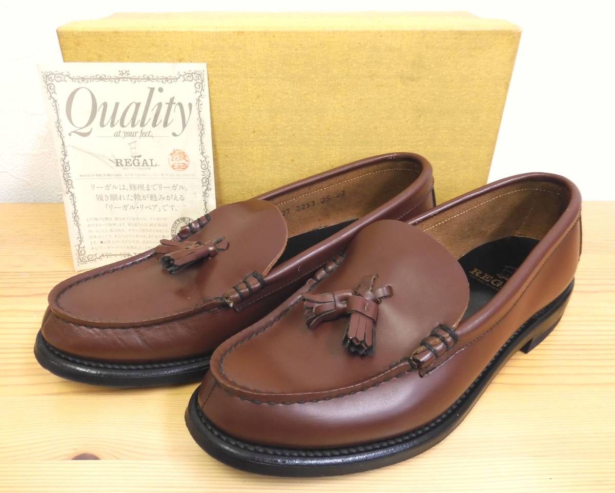 K-274/ REGAL 2253N/25EE/タッセルローファー/ブラウン/MENS メンズ