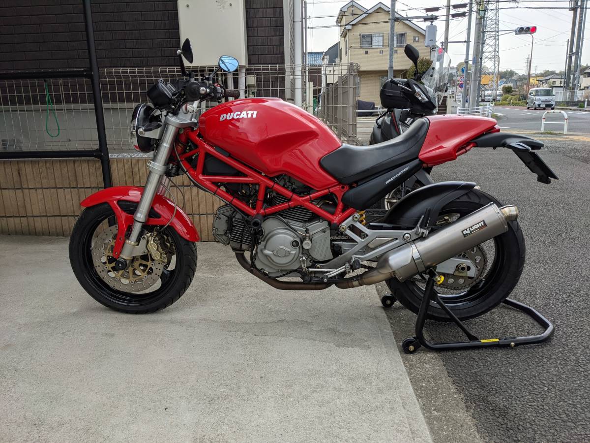 DUCATI monster 400ie タイミングベルト交換済 deLIGHT チタンスリップ 